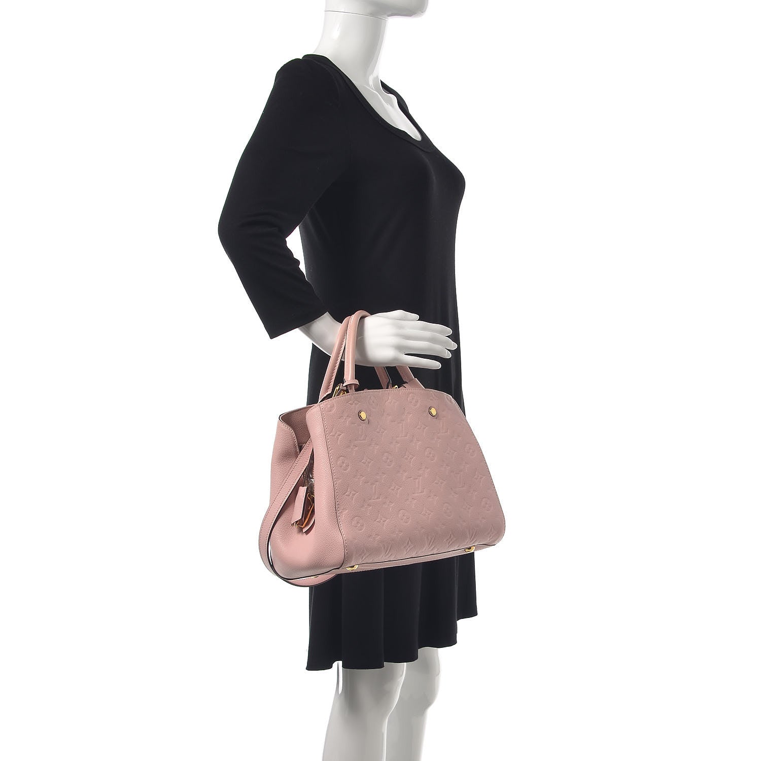 Louis Vuitton Empreinte Montaigne MM Rose Ballerine 3 of 18