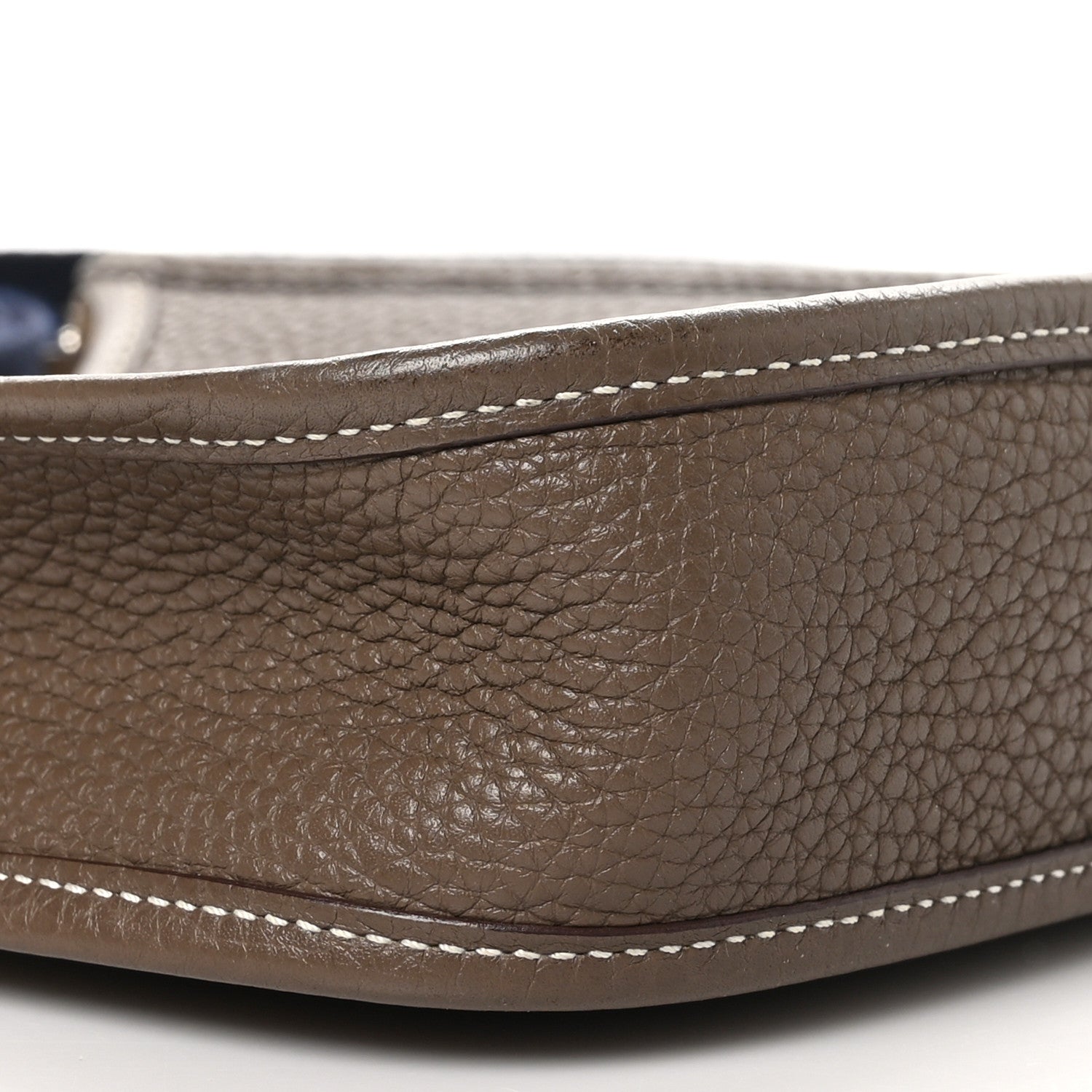 Hermes Taurillon Clemence Amazone Evelyne TPM Etoupe Bleu Indigo 9 of 10