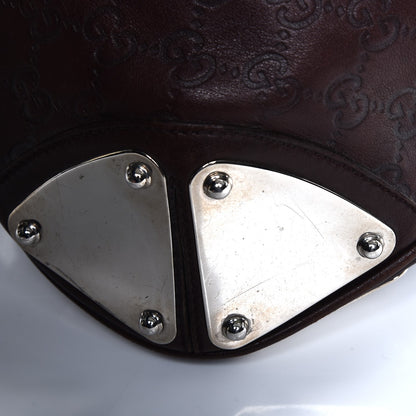 Gucci Guccissima Medium Indy Top Handle Hobo Dark Brown 13 of 13