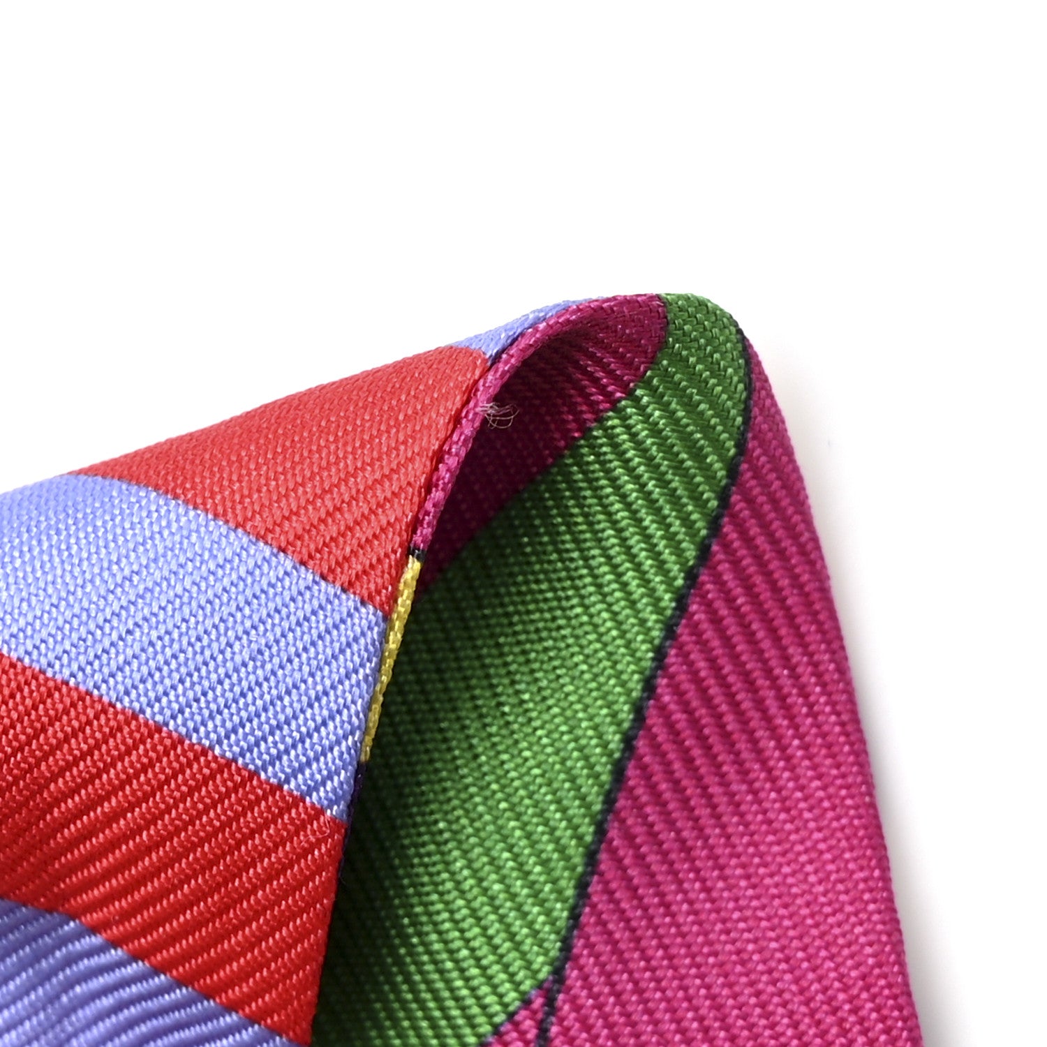 Hermes Silk Sangles Twilly Violet Rouge Vert 5 of 5