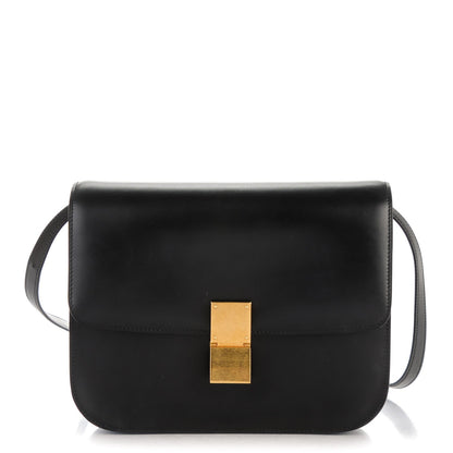 Celine Box Calfskin Medium Classic Box Flap Bag Black 1 of 7