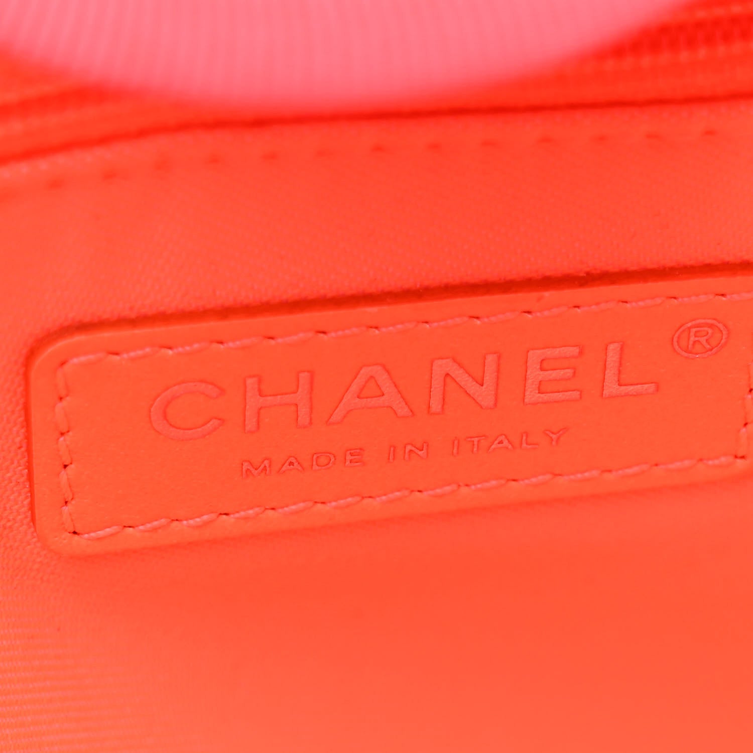 Chanel Mixed Fibers Calfskin Medium Deauville Tote Pink Orange 8 of 12