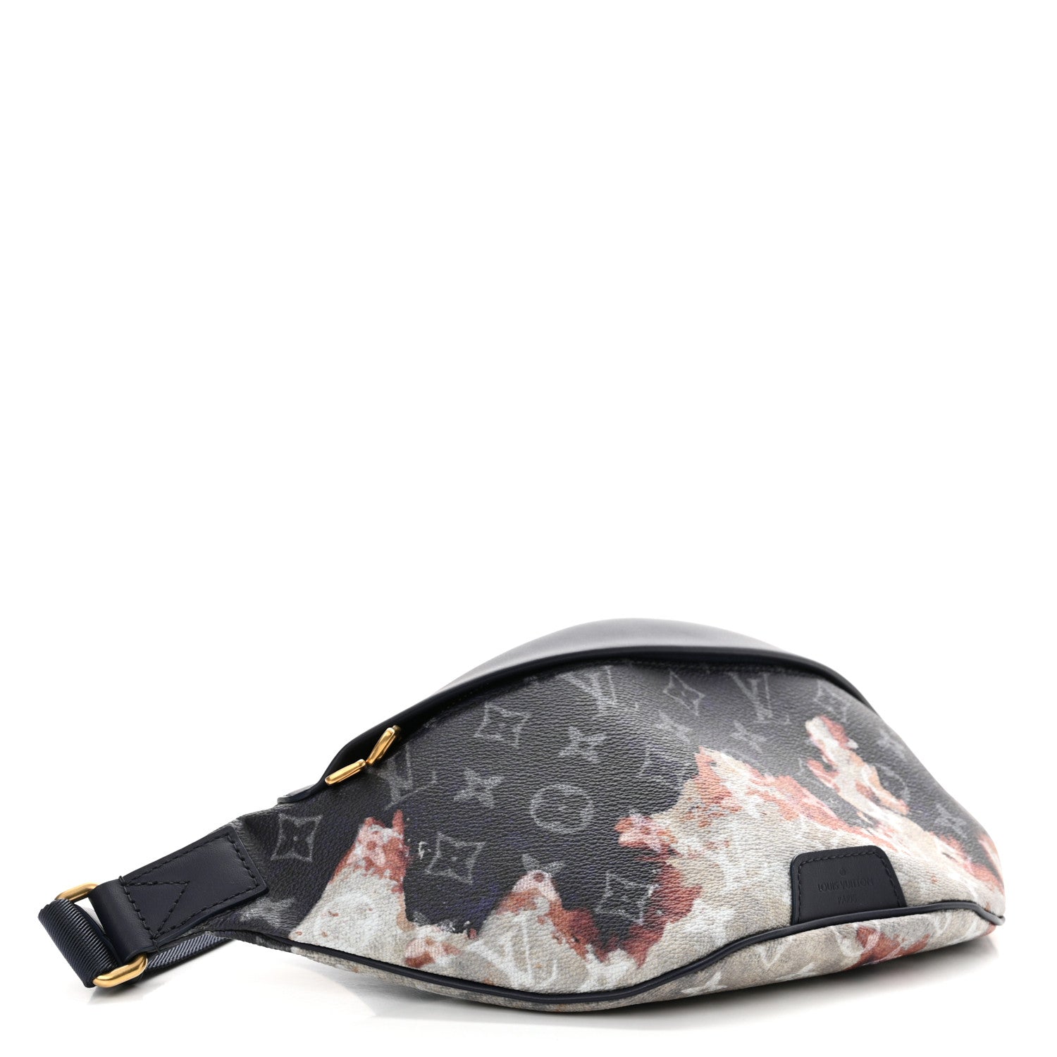 Louis Vuitton Monogram Eclipse Discovery Bleached Bumbag PM Ink Blue 4 of 9