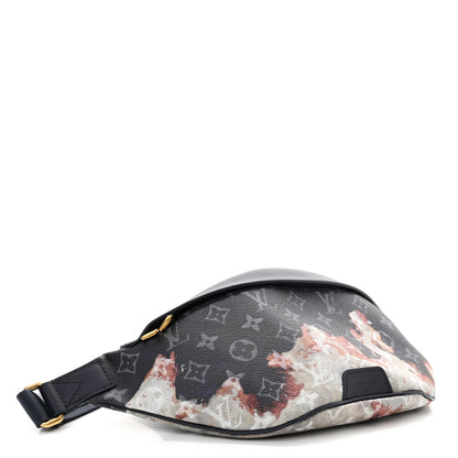 Louis Vuitton Monogram Eclipse Discovery Bleached Bumbag PM Ink Blue 4 of 9