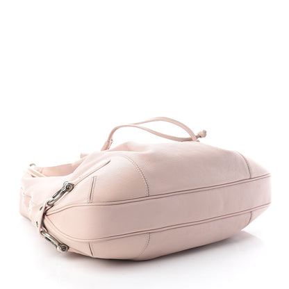 Burberry Calfskin Drawstring Hobo Pink 4 of 9