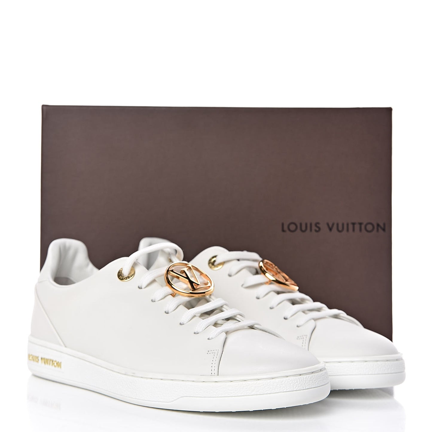 Calfskin Frontrow Sneakers 36.5 White