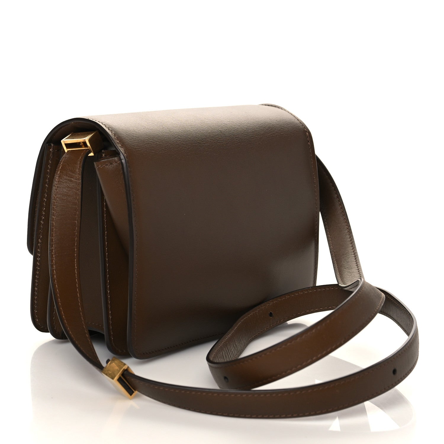 Celine Smooth Calfskin Small Classic Box Flap Bag Camel 3 of 6