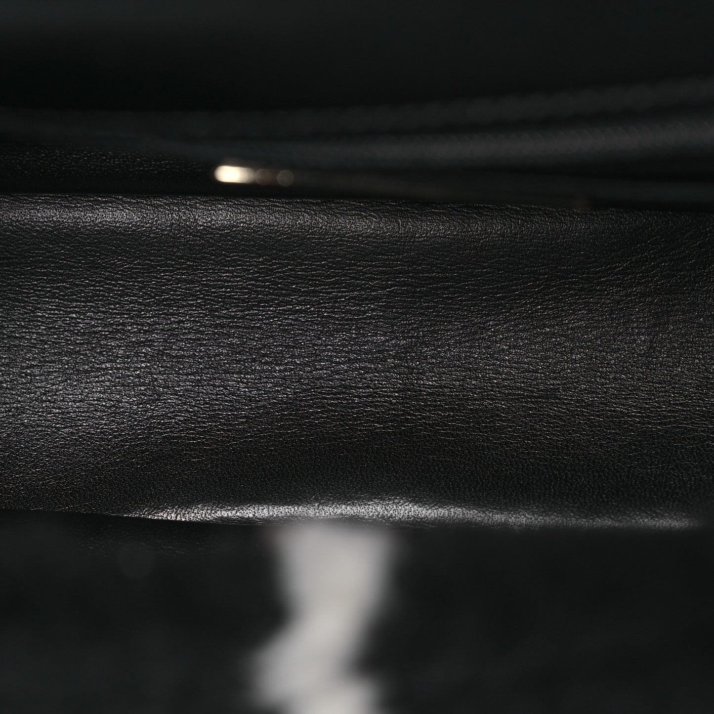Shearling Lambskin Large Fluffy Tartan Single Flap Black White