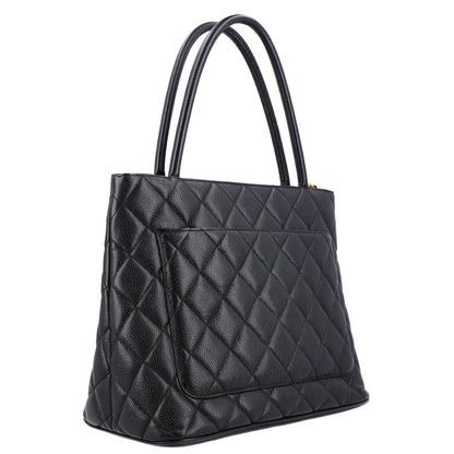 Chanel Caviar Quilted Medallion Tote Black 3 of 10