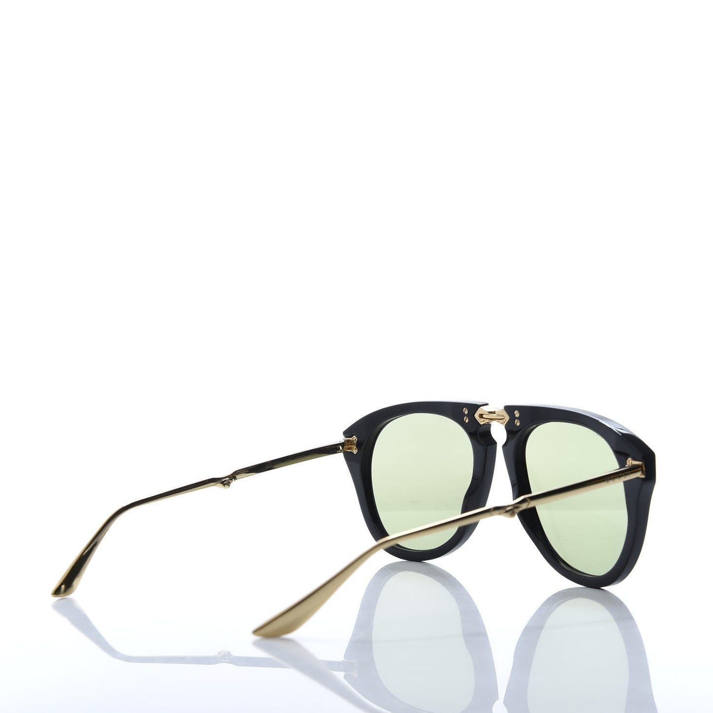Folding Aviator Sunglasses GG0305S Black Gold
