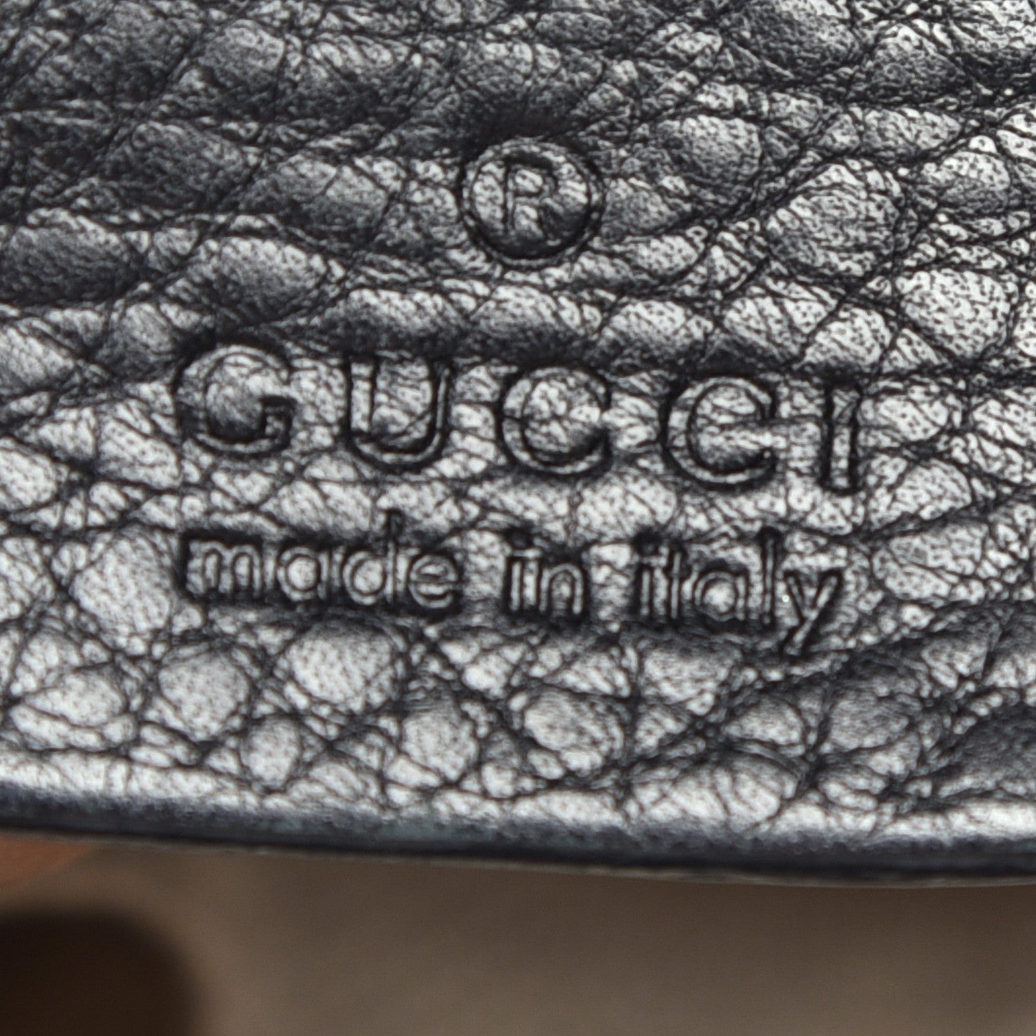 Gucci Pebbled Calfskin Studded Medium Soho Chain Shoulder Bag Black 6 of 10