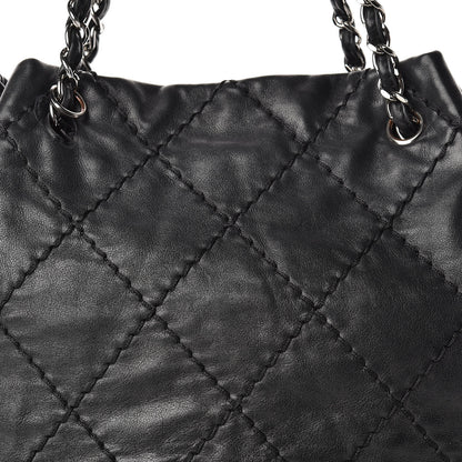 Chanel Lambskin Expandable Tote Black 8 of 15
