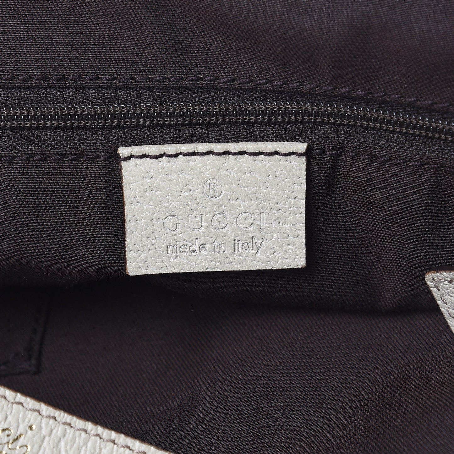 Monogram Medium Abbey Shoulder Bag Off White