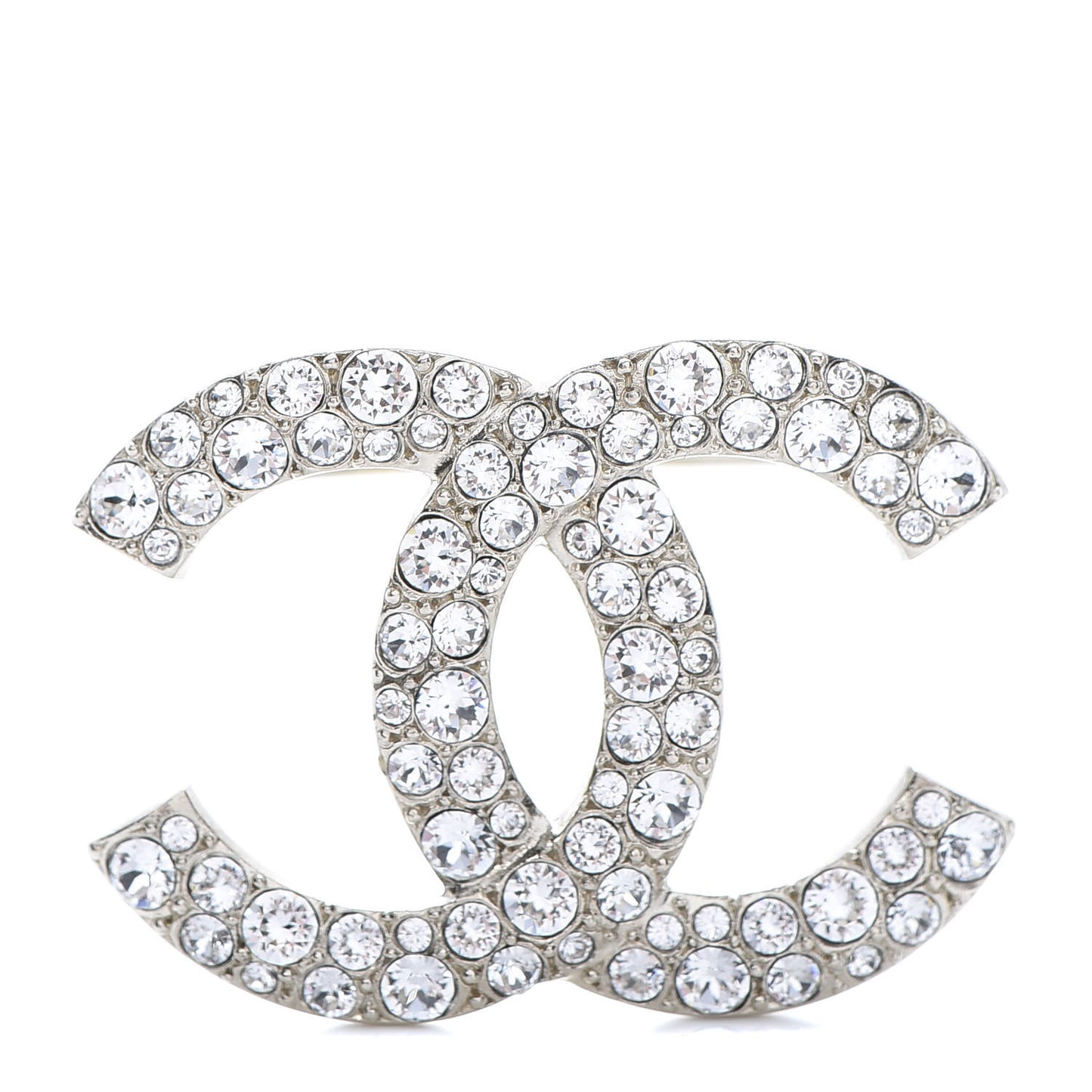 Crystal Palais Garnier CC Brooch Silver