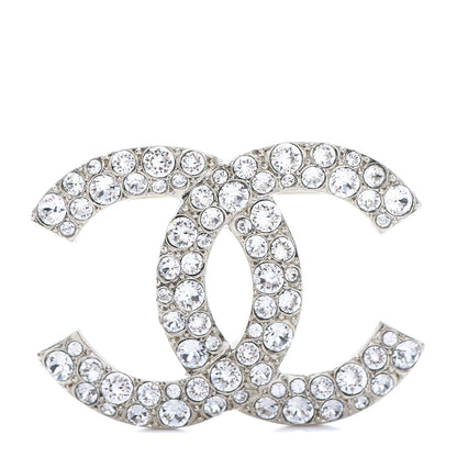 Chanel Crystal Palais Garnier CC Brooch Silver 1 of 5
