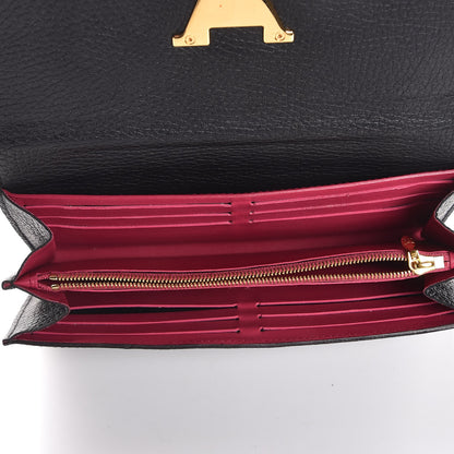 Louis Vuitton Taurillon Capucines Wallet Black 5 of 9