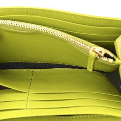 Fendi Nappa Matisse FF Embossed Continental Wallet On Chain Wasabi 5 of 11