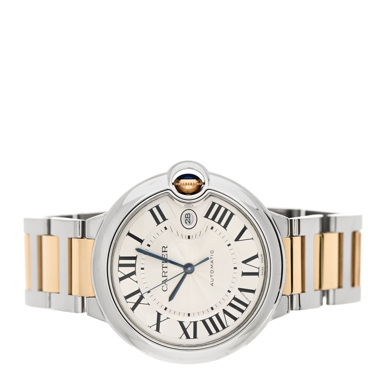 Cartier Stainless Steel 18K Yellow Gold 42mm Ballon Bleu De Cartier Automatic Watch 2 of 5