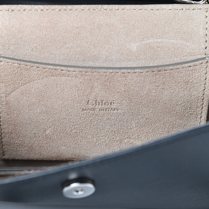 Chloe Calfskin Suede Mini Chain Faye Shoulder Bag Black 6 of 12
