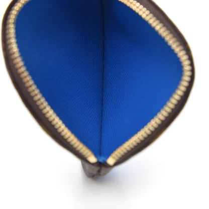 Louis Vuitton Monogram 2019 Christmas Animation Round Coin Purse Blue 5 of 7