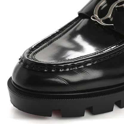 Christian Louboutin Abrasivato Womens CL Moc Lug Flat Loafers 38.5 Black 9 of 14