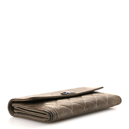 Chanel Iridescent Calfskin Quilted Boy Flap Wallet Dark Gold 4 of 14