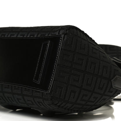 Givenchy Embroidered Canvas Mini Lock Antigona Shoulder Bag Black 8 of 8