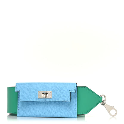 Hermes Swift Epsom Pocket Kelly Shoulder Strap Vert Vertigo Celeste 1 of 7