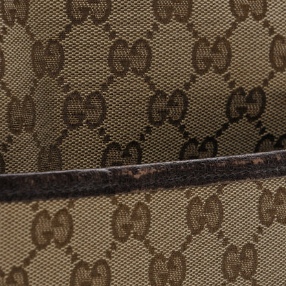 Gucci Monogram Natural Pigskin Large Diaper Bag Beige Ebony Cocoa Dark Chocolate 6 of 12