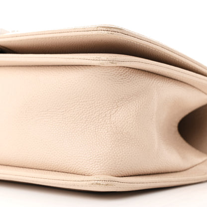 Chanel Caviar Chevron Quilted Medium Boy Flap Light Beige 10 of 12