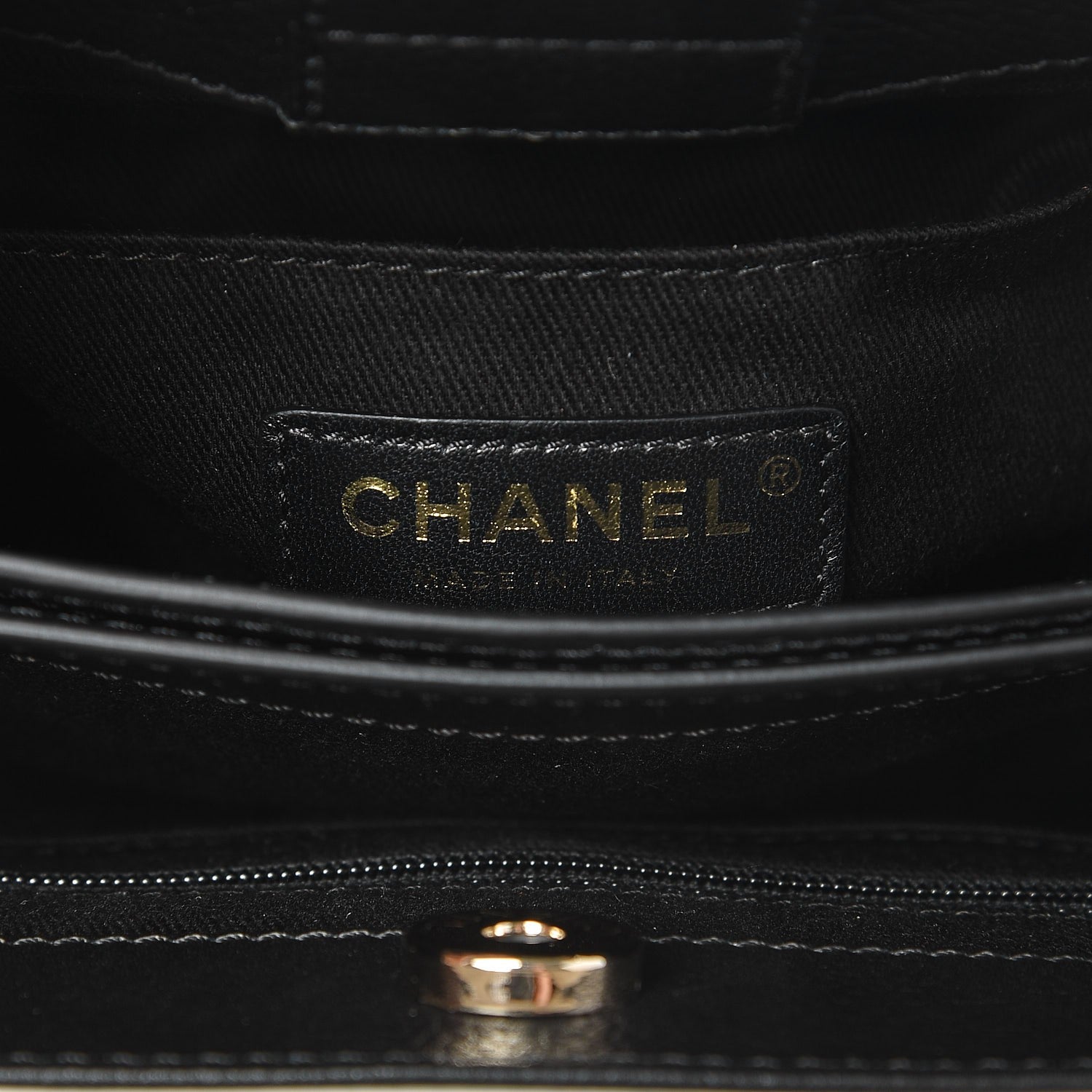 Chanel Grained Calfskin Mini Bi-Color Neo Executive Shopper Tote Beige Black 6 of 7