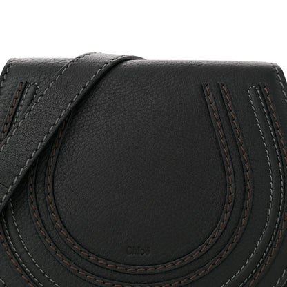 Chloe Calfskin Mini Marcie Round Crossbody Bag Black 8 of 11