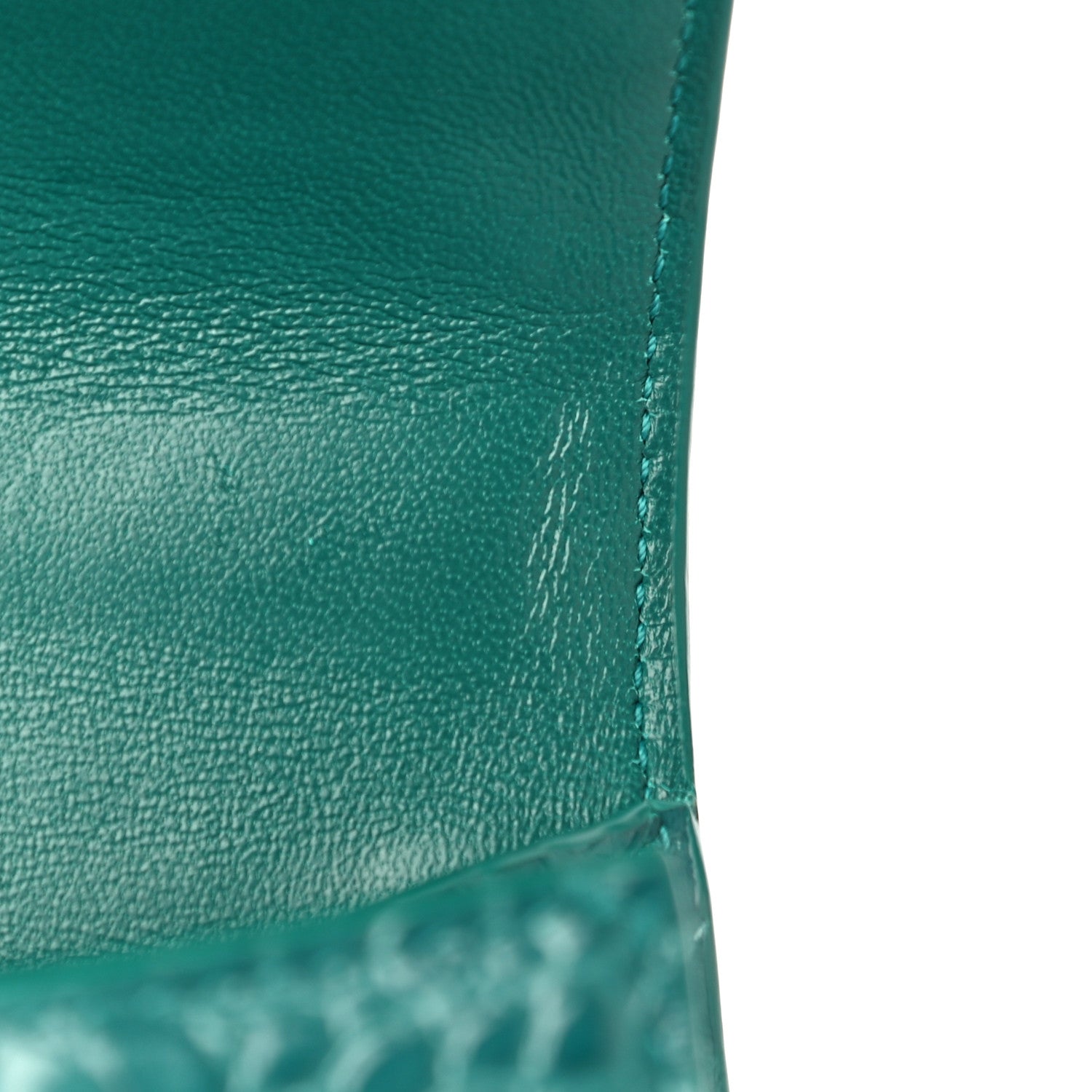 Balenciaga Shiny Calfskin Crocodile Embossed Hourglass Top Handle Bag XS Dark Turquoise 10 of 18
