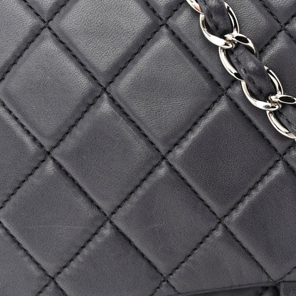 Chanel Lambskin Quilted Jumbo Single Flap Anthracite 11 of 12