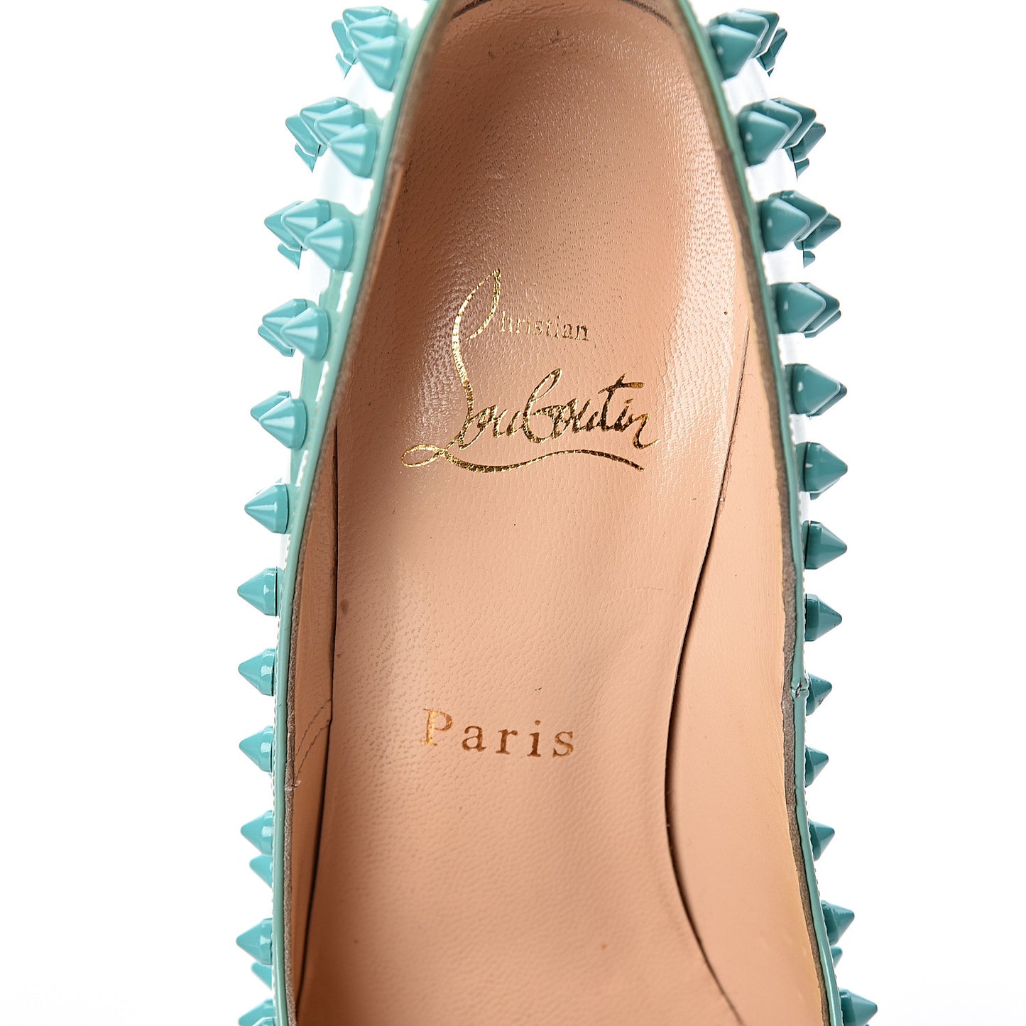 Patent Pigalle Spikes 120 Pumps 37 Aquamarine