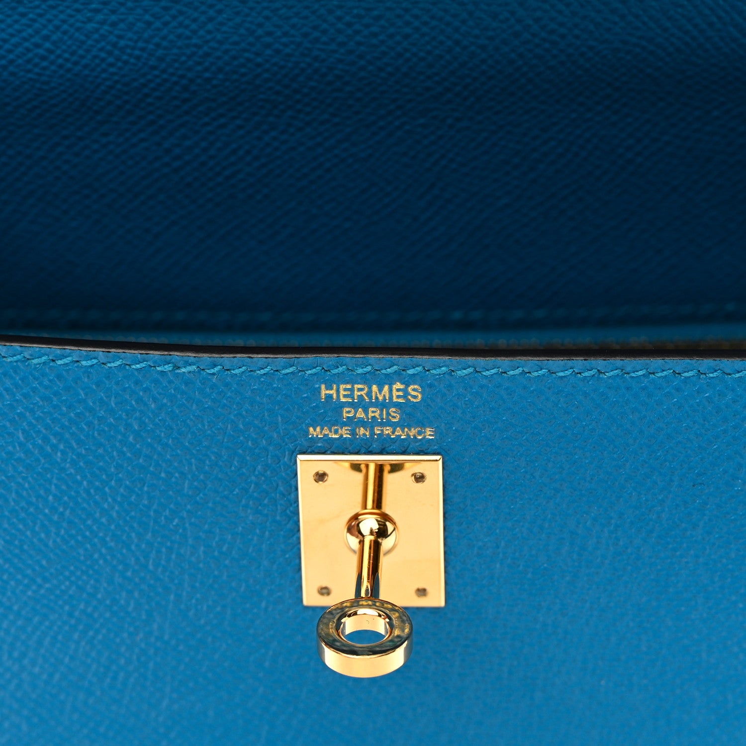 Hermes Epsom Kelly Sellier 25 Bleu Zanzibar 6 of 18