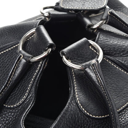 Prada Vitello Daino Shoulder Bag Black 8 of 10