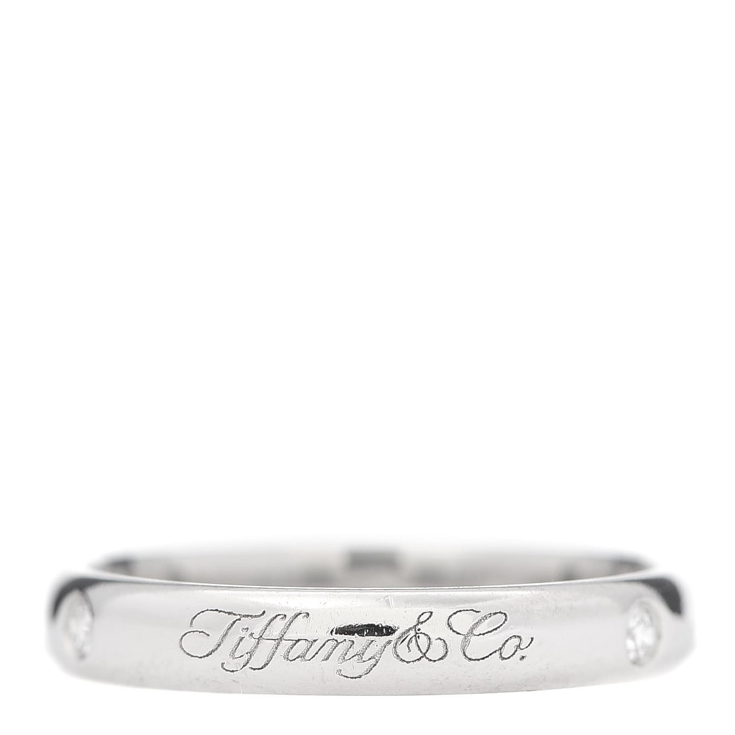 Platinum Diamond 3mm Notes Ring 50 5.5