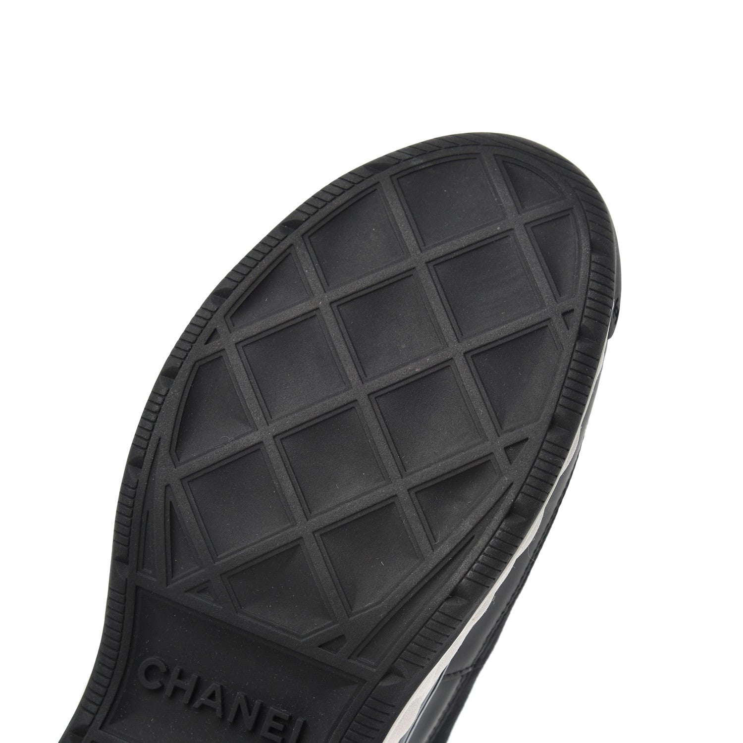 Chanel Velvet Calfskin Mixed Fibers CC Sneakers 38.5 Black 15 of 17