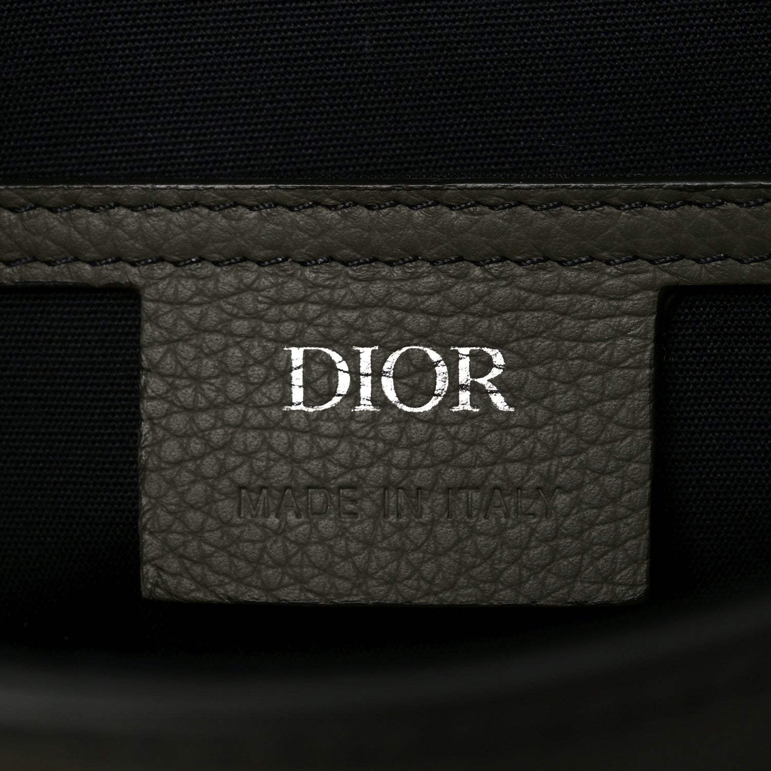 Christian Dior Grained Calfskin Hit The Road Bag Dark Green 6 of 10