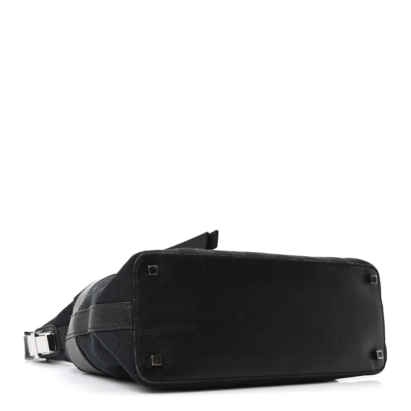 GG Canvas Monogram Shoulder Bag Black