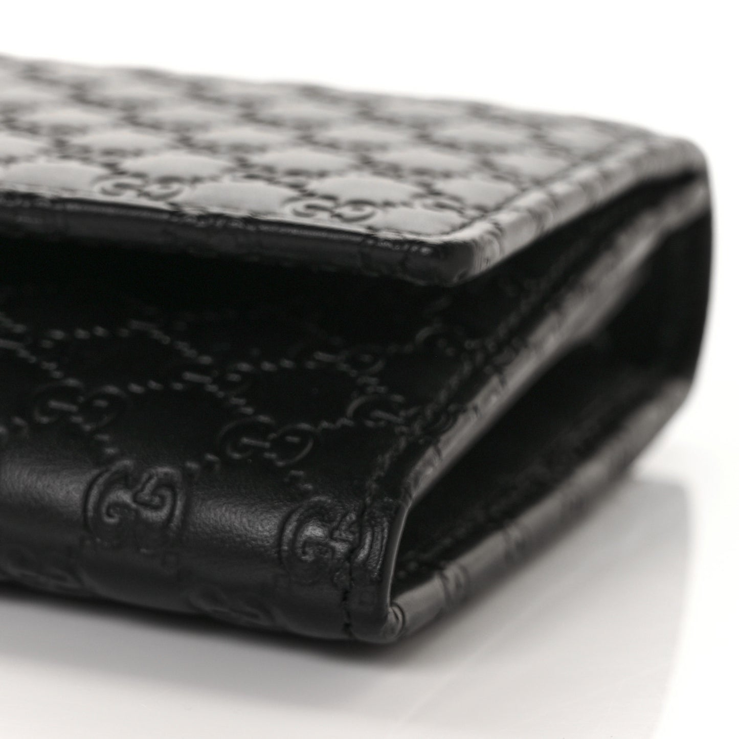 Soft Microguccissima Continental Wallet Black