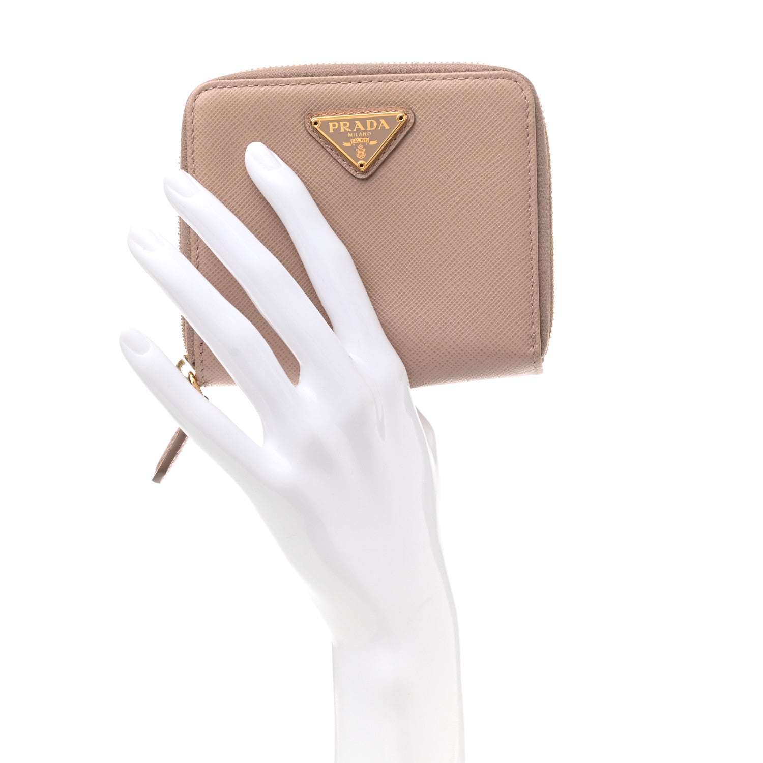 Prada Saffiano Metal Compact Wallet Cammeo 2 of 8
