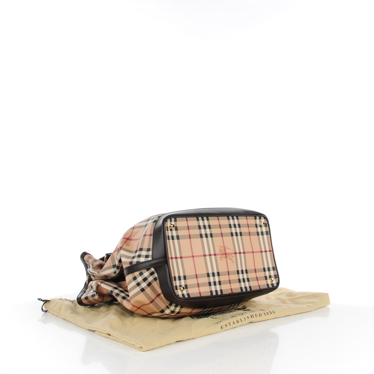 Haymarket Check Medium Golderton Tote Chocolate