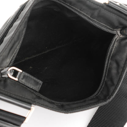 Prada Nylon Vela Flat Messenger Bag Black 5 of 6