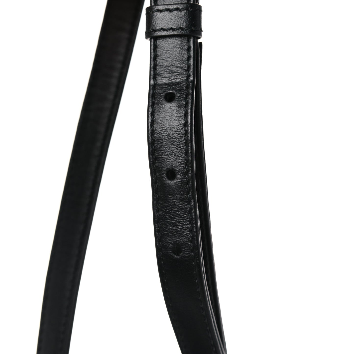 Soft Calfskin Impunture Diagramme Dome Crossbody Bag Black
