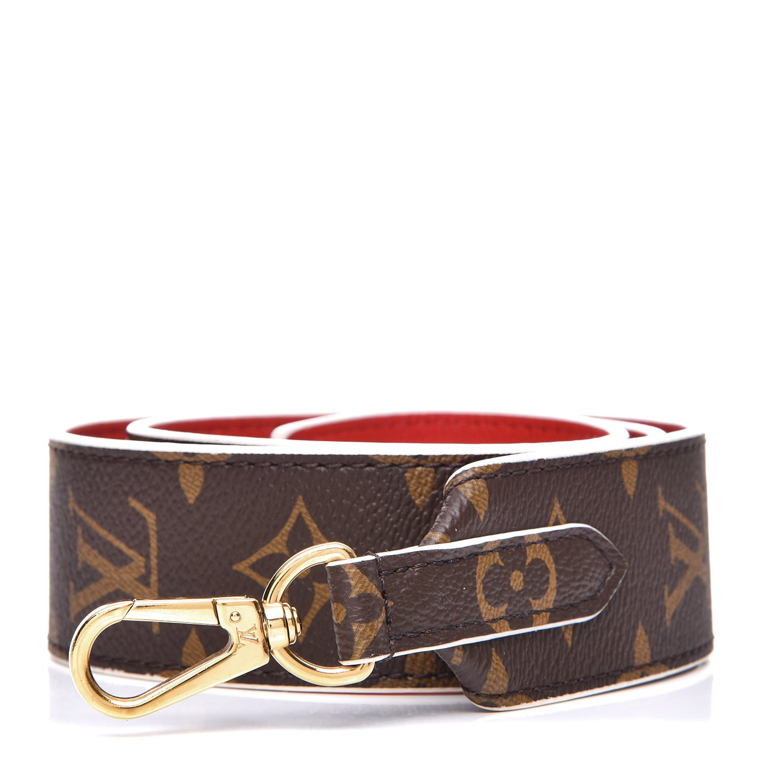 Louis Vuitton Monogram Bandouliere Shoulder Strap Red 1 of 4