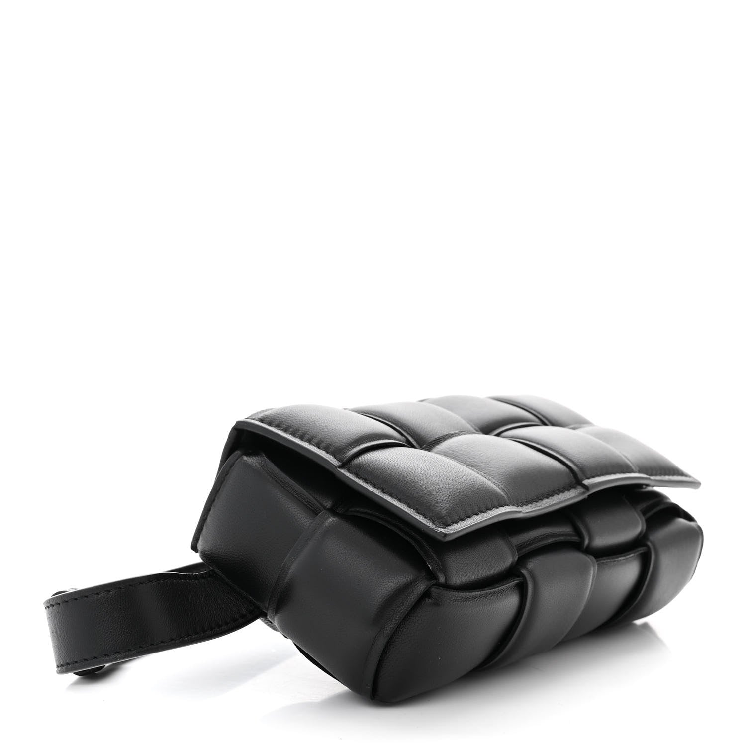 Bottega Veneta Nappa Maxi Intrecciato Padded The Belt Cassette Bag Black 4 of 10