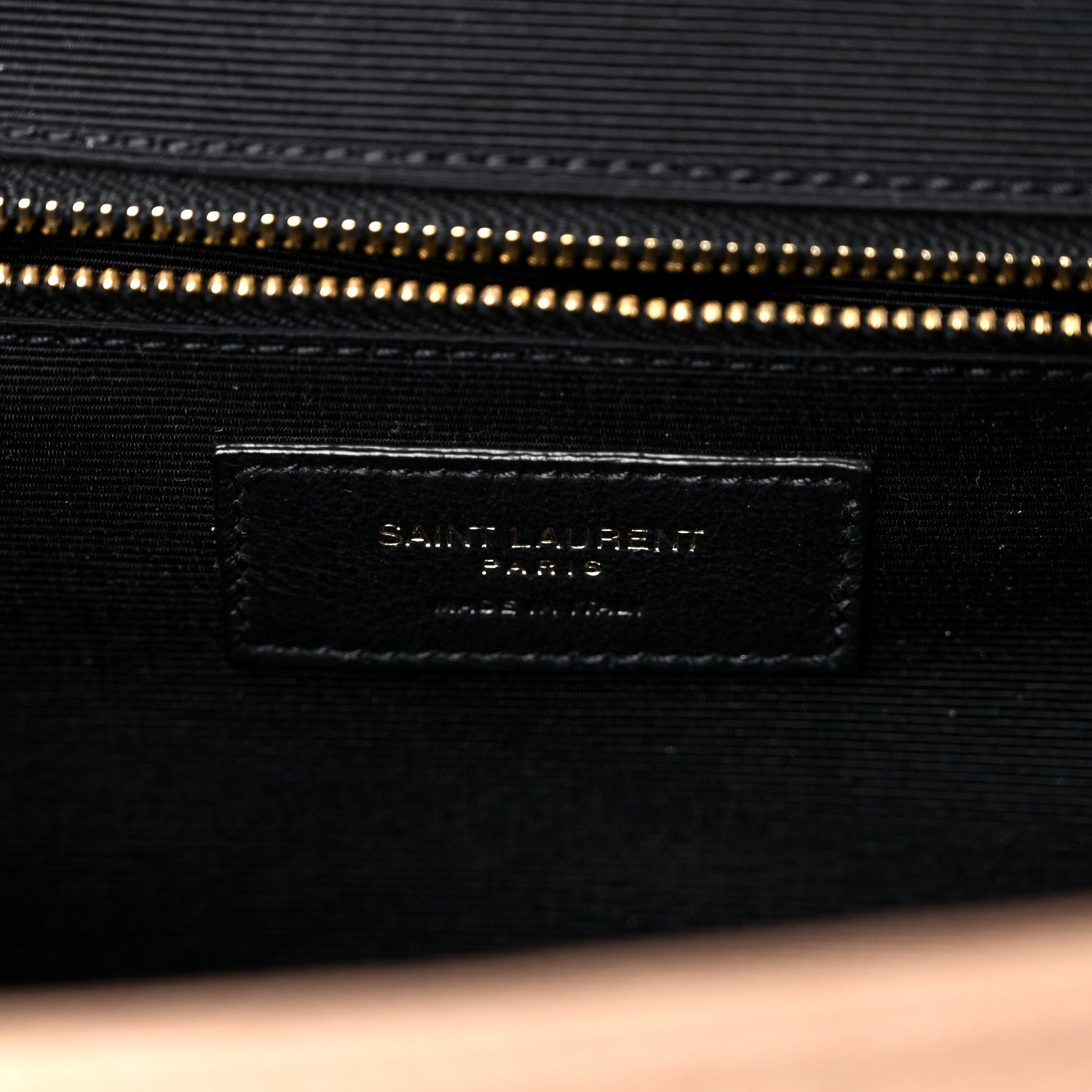 Saint Laurent Grain De Poudre Textured Mixed Matelasse Triquilt Large Monogram Satchel Natural Tan 9 of 9