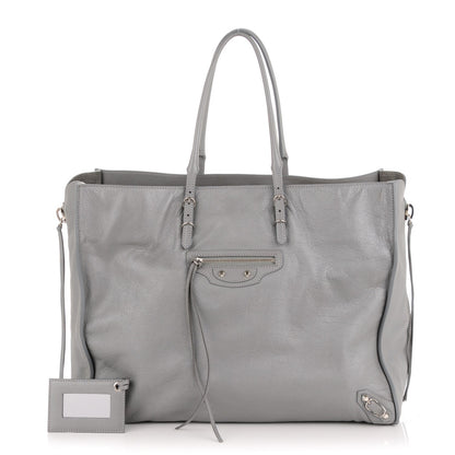 Balenciaga Veau Papier A4 Zip Around Tote Gris Metal 1 of 7